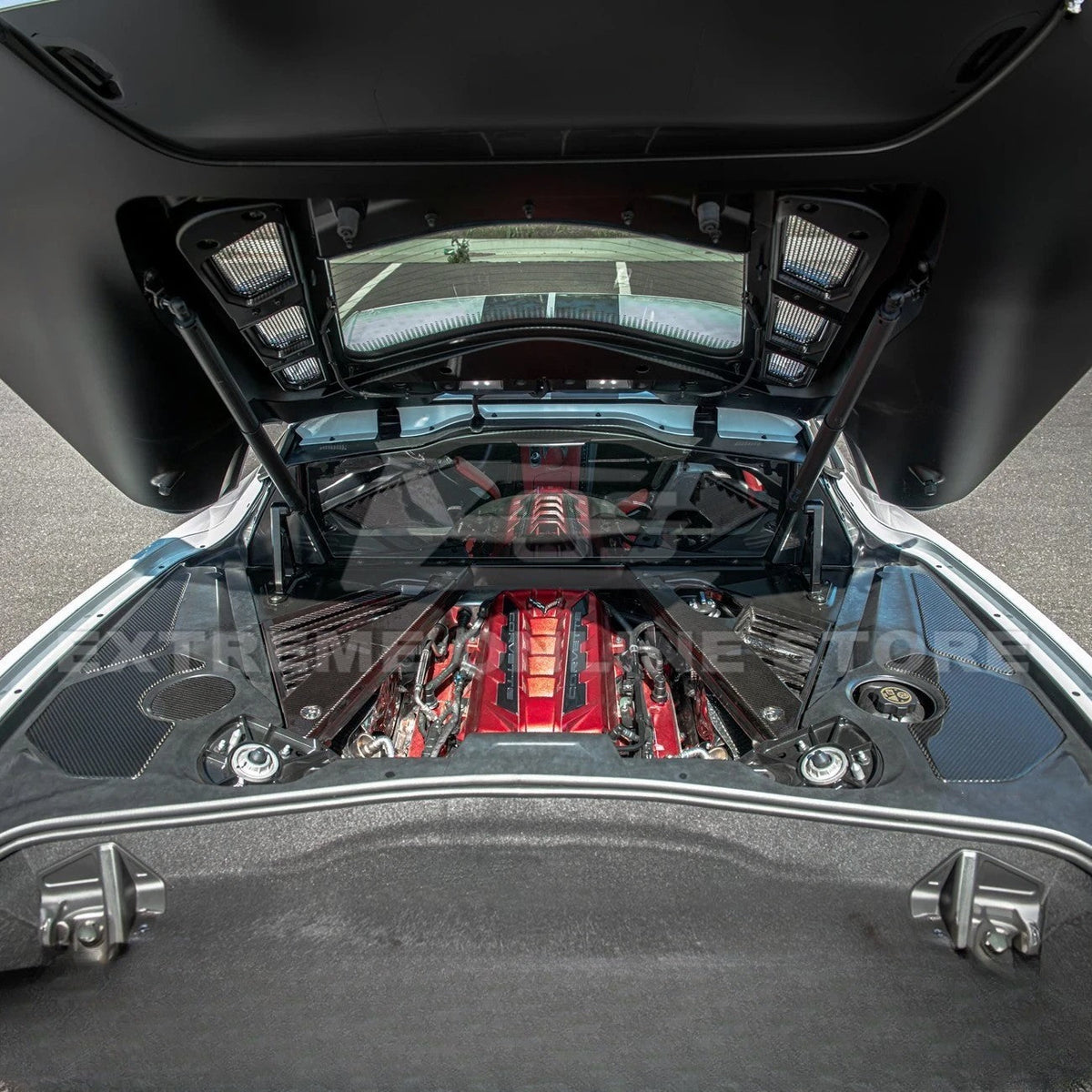 Corvette C8 Engine Bay DRY CARBON FIBER Panel Accent Covers image 4