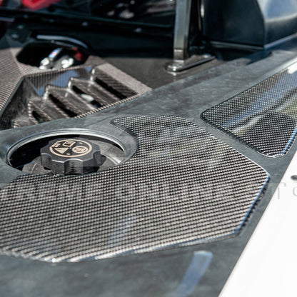 Corvette C8 Engine Bay DRY CARBON FIBER Panel Accent Covers image 9