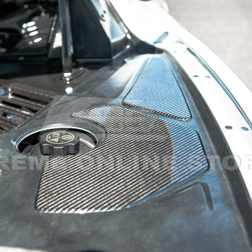 Corvette C8 Engine Bay DRY CARBON FIBER Panel Accent Covers image 10
