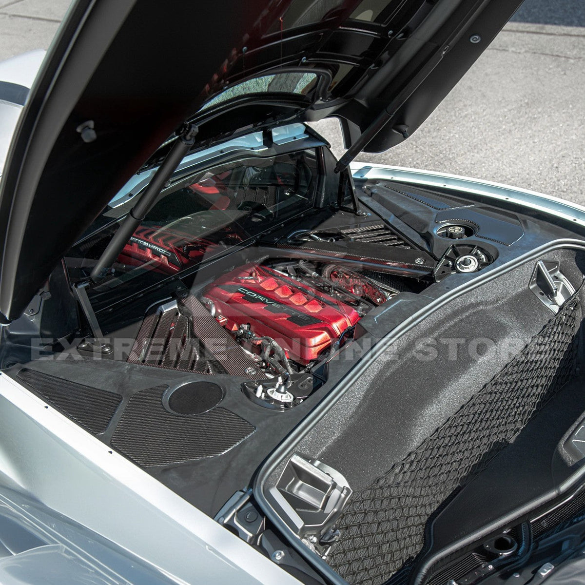 Corvette C8 Engine Bay DRY CARBON FIBER Panel Accent Covers image 5
