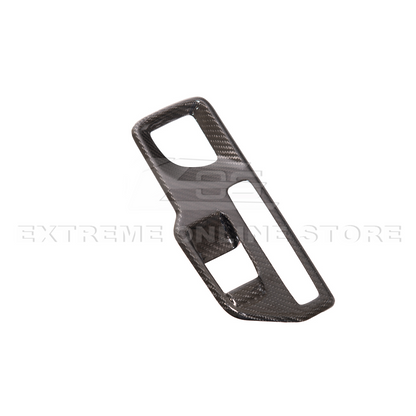 2020-Up Toyota Supra Carbon Fiber Center Gear Shift Box Cover image 7