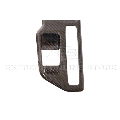 2020-Up Toyota Supra Carbon Fiber Center Gear Shift Box Cover image 9