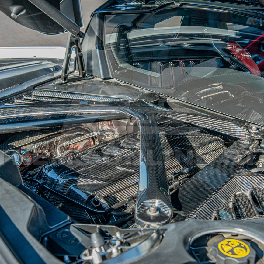 Chevrolet Corvette C8 DRY CARBON FIBER X-Brace image 22