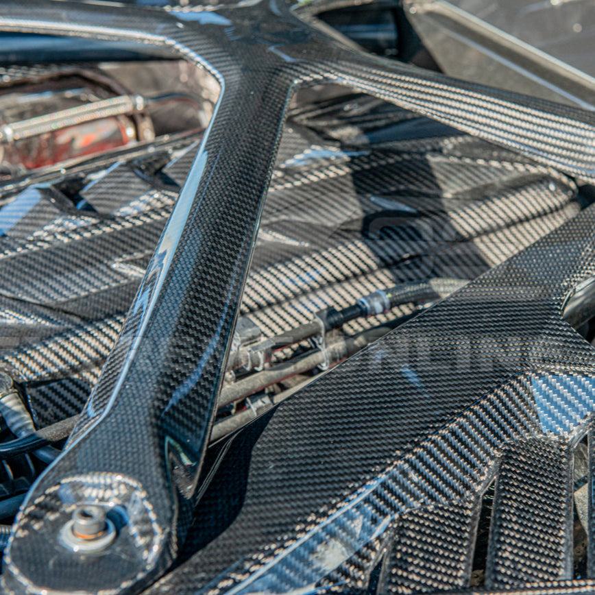 Chevrolet Corvette C8 DRY CARBON FIBER X-Brace image 24