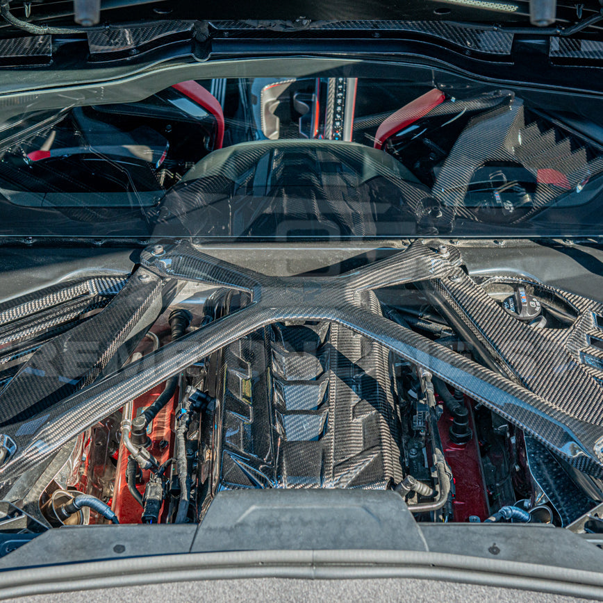 Chevrolet Corvette C8 DRY CARBON FIBER X-Brace image 21