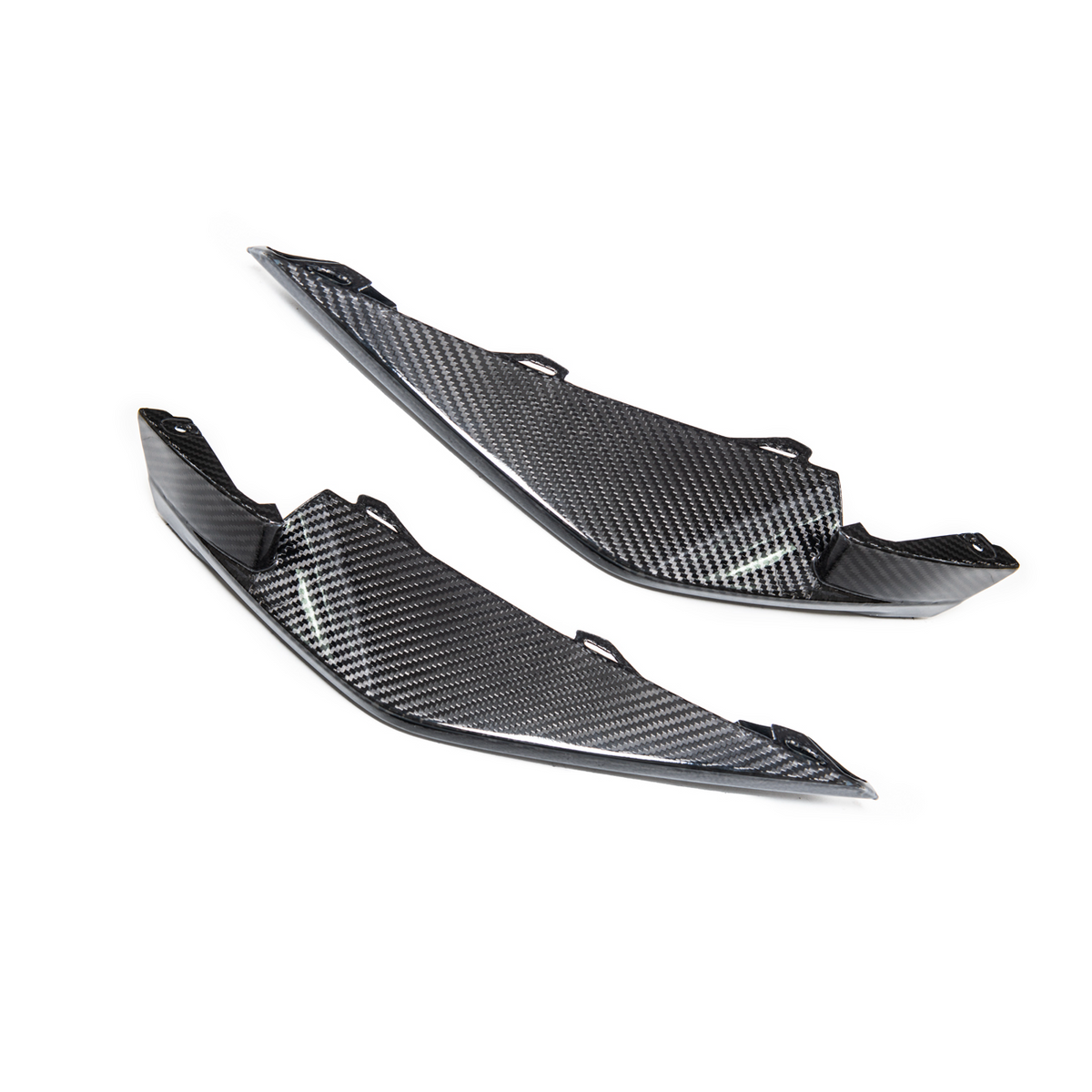 21-Up BMW G82 G83 M4 Carbon Fiber Front Side Splitter image 1