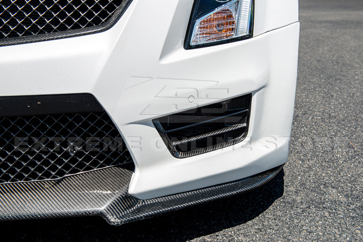 2016-19 Cadillac ATS-V Dry Carbon Fiber Front Grille Accent Bezel Insert image 9