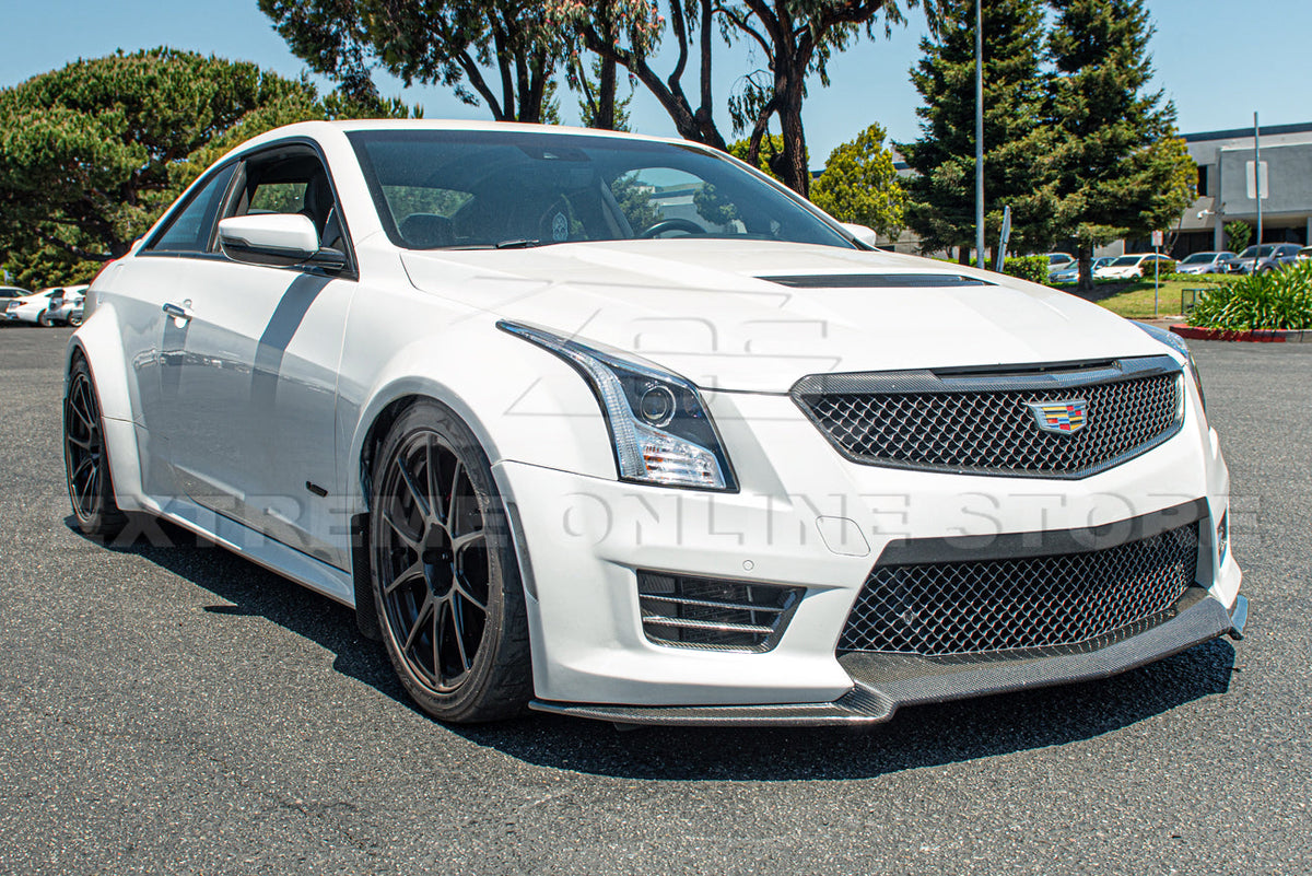 2016-19 Cadillac ATS-V Dry Carbon Fiber Front Grille Accent Bezel Insert image 14
