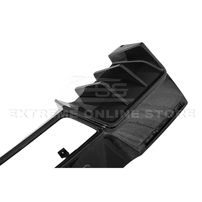 Corvette C7 Factory DRY CARBON FIBER Finned Rear Diffuser image 15
