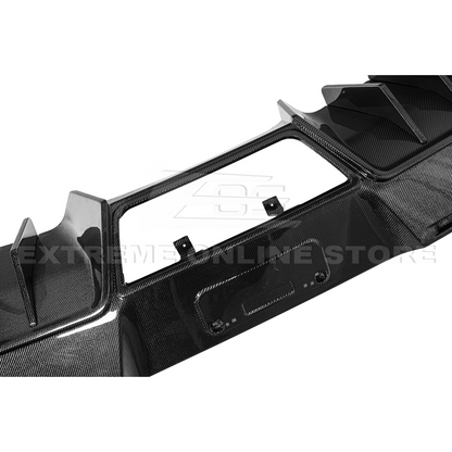 Corvette C7 Factory DRY CARBON FIBER Finned Rear Diffuser image 16