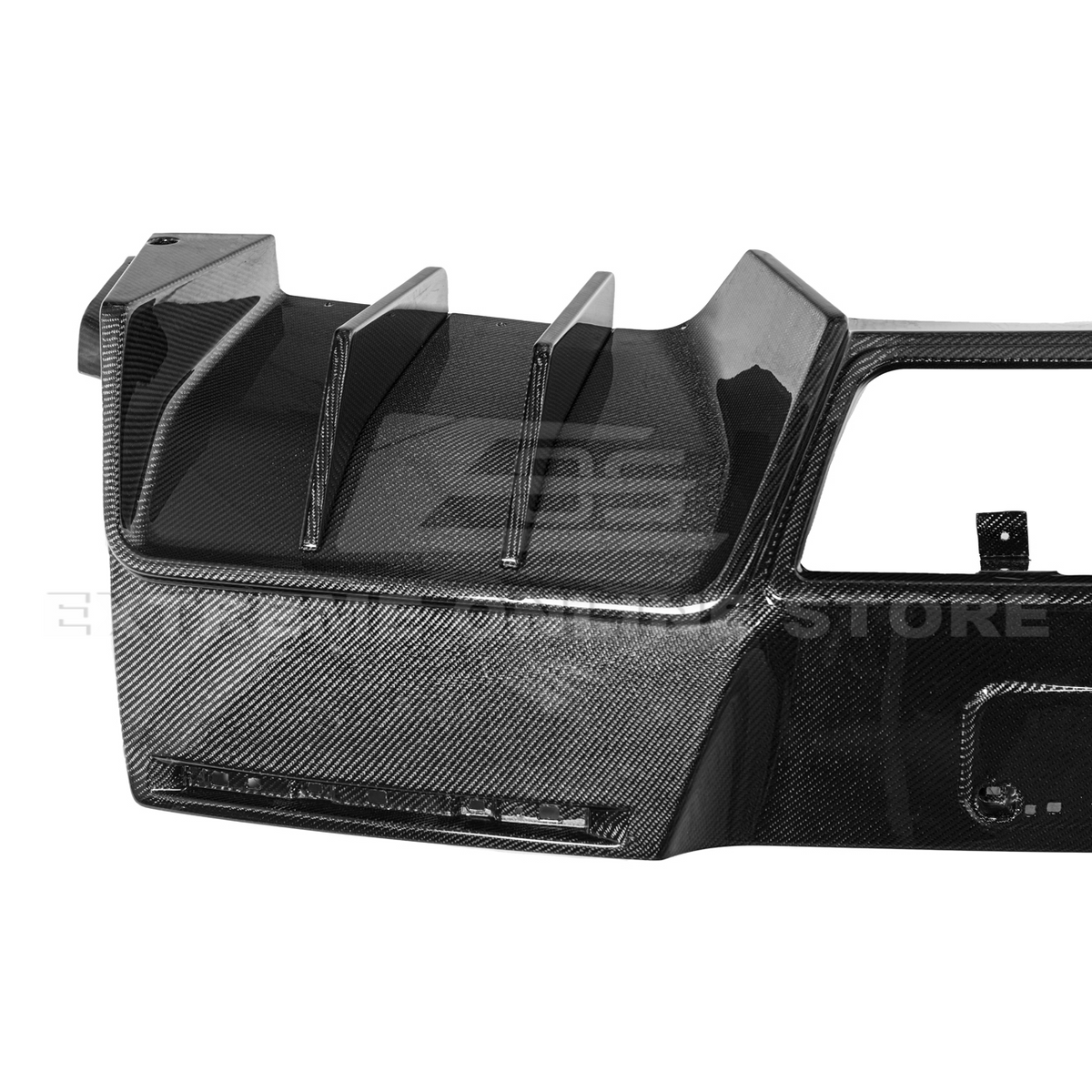 Corvette C7 Factory DRY CARBON FIBER Finned Rear Diffuser image 17