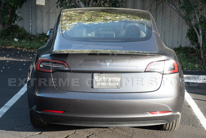 2017-23 Tesla Model 3 Performance Carbon Fiber Rear Spoiler image 12