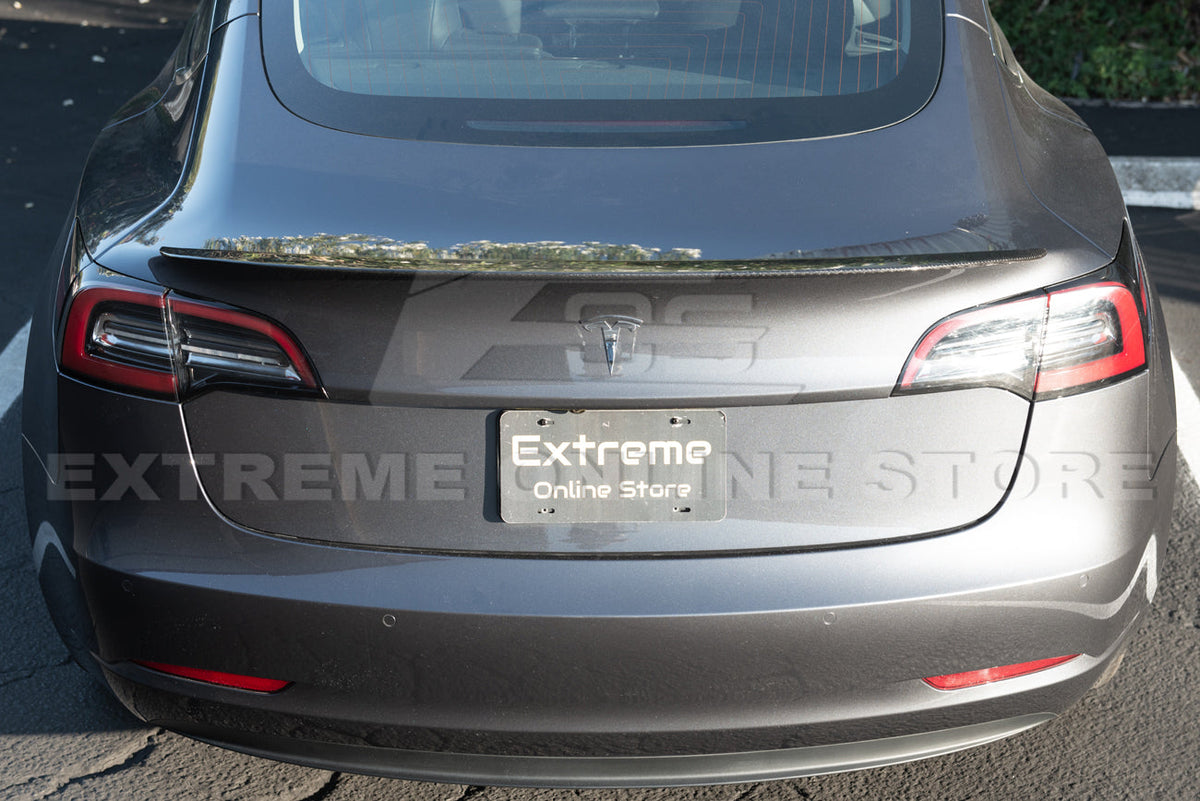 2017-23 Tesla Model 3 Performance Carbon Fiber Rear Spoiler image 11