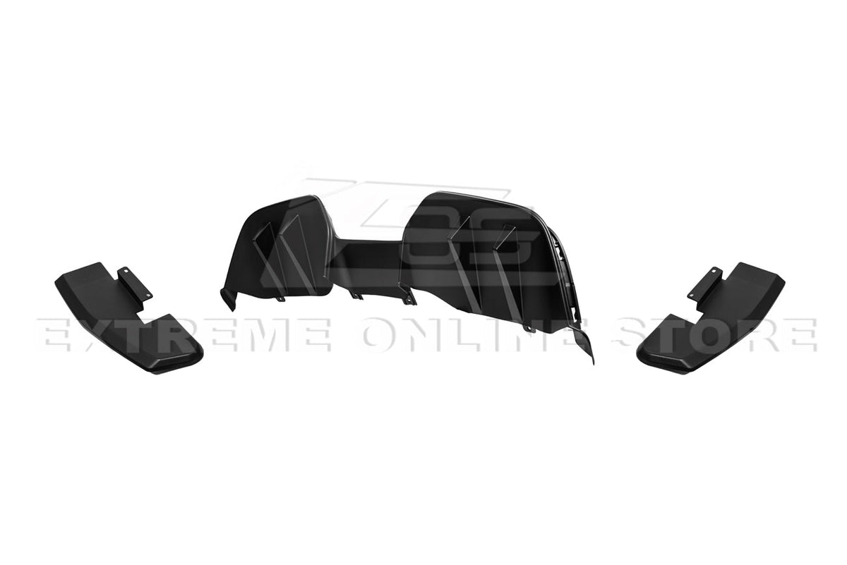 2015-17 Ford Mustang Performance Package 3Pcs Bumper Diffuser image 8