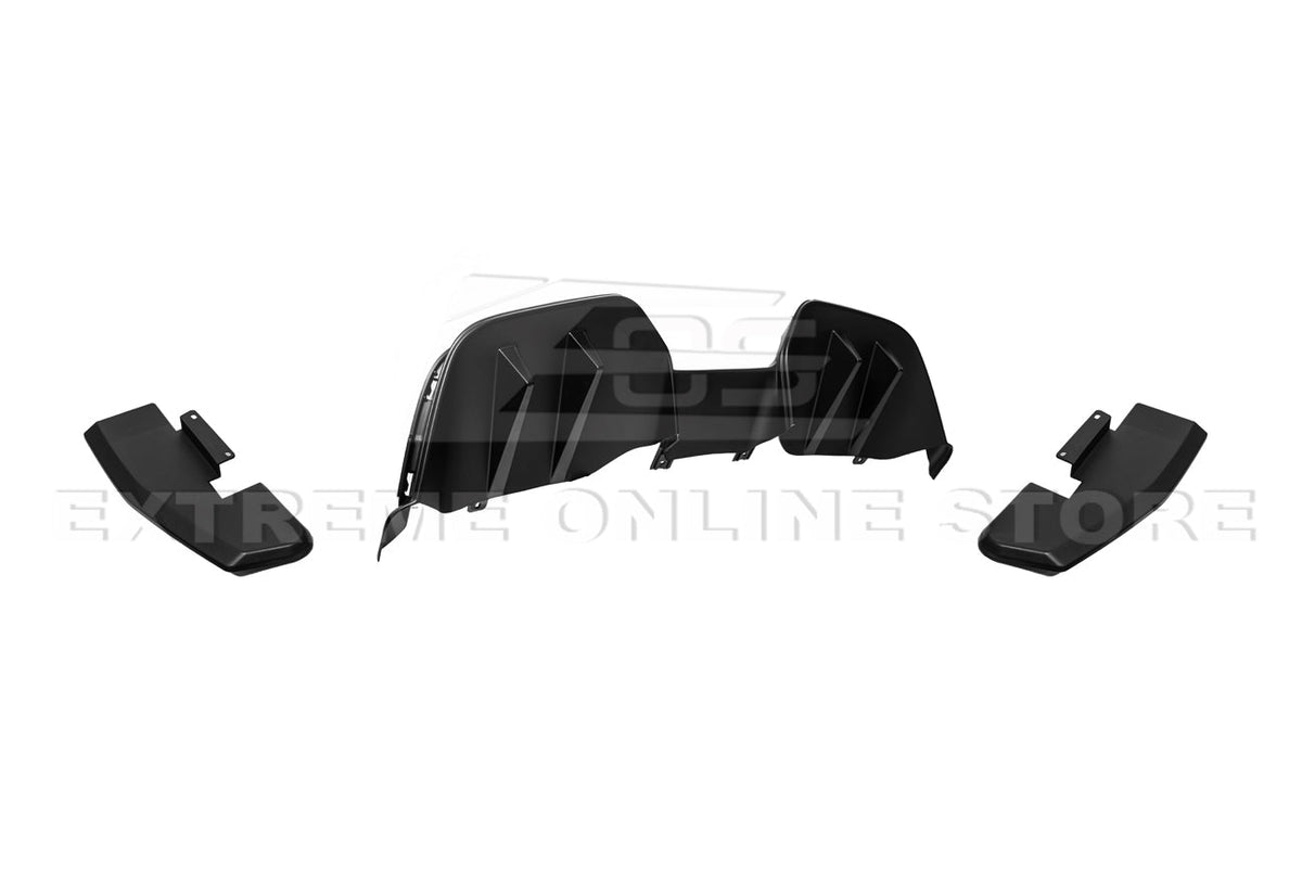 2015-17 Ford Mustang Performance Package 3Pcs Bumper Diffuser image 3