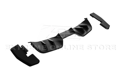 2015-17 Ford Mustang Performance Package 3Pcs Bumper Diffuser image 4