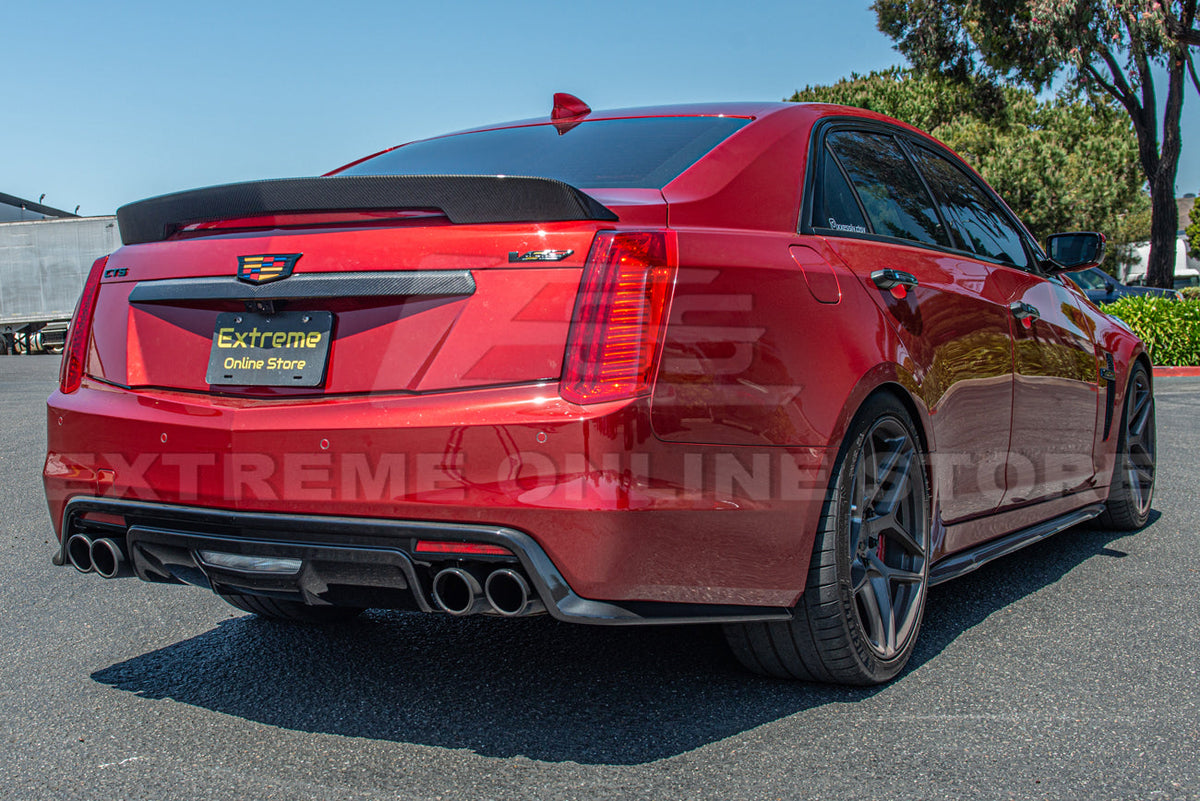 2016-19 Cadillac CTS-V DRY Carbon Fiber Rear Deck Lid Center Applique Trunk Insert image 9