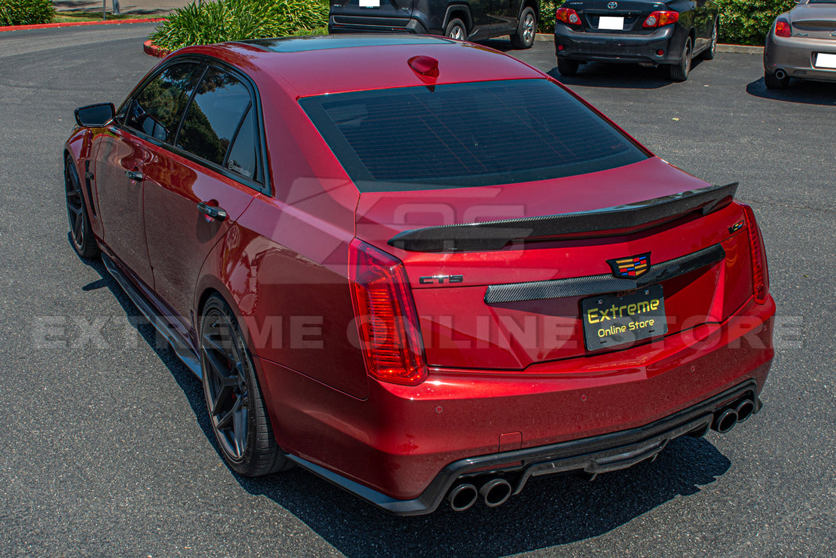 2016-19 Cadillac CTS-V DRY Carbon Fiber Rear Deck Lid Center Applique Trunk Insert image 11