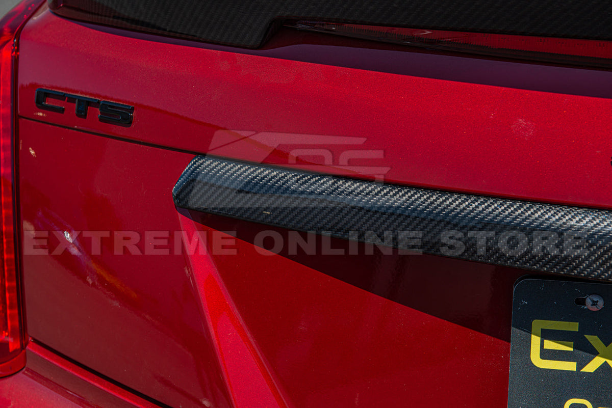2016-19 Cadillac CTS-V DRY Carbon Fiber Rear Deck Lid Center Applique Trunk Insert image 13