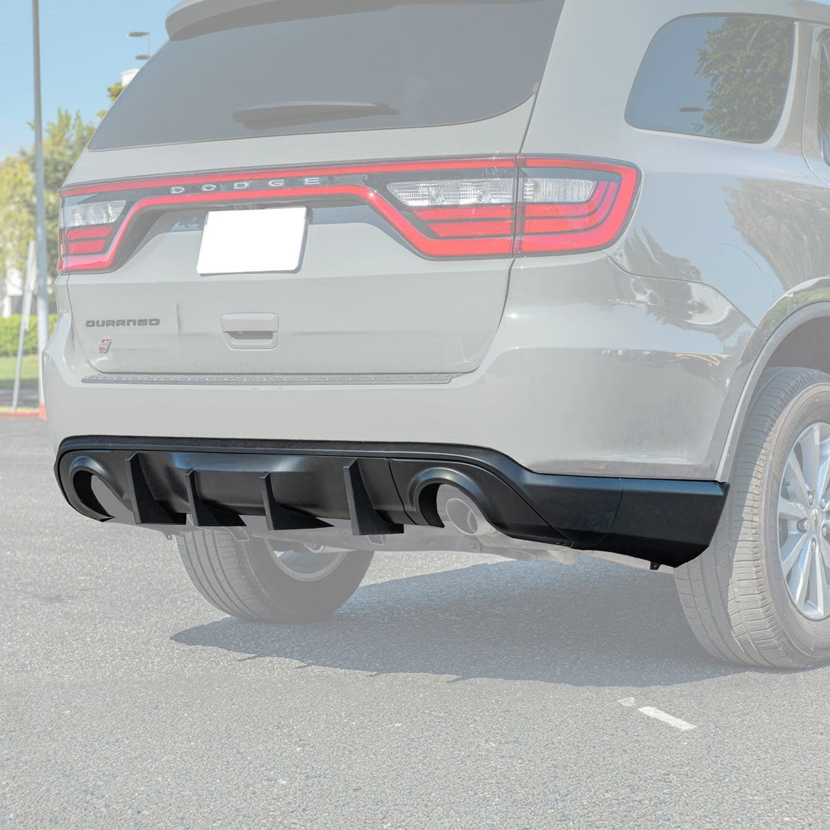 2014-Up Dodge Durango Track Package Rear Dual Tips Diffuser image 2