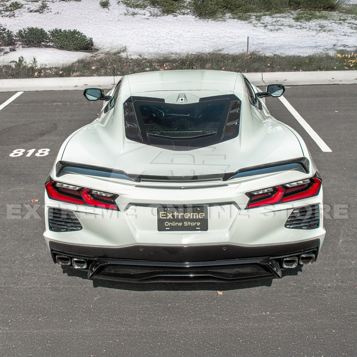 Z51 Wickerbill Package Corvette C8 Stingray Rear Trunk Spoiler image 18