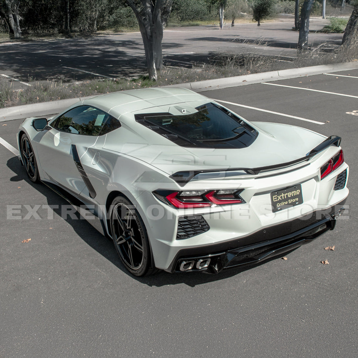 Z51 Wickerbill Package Corvette C8 Stingray Rear Trunk Spoiler image 13