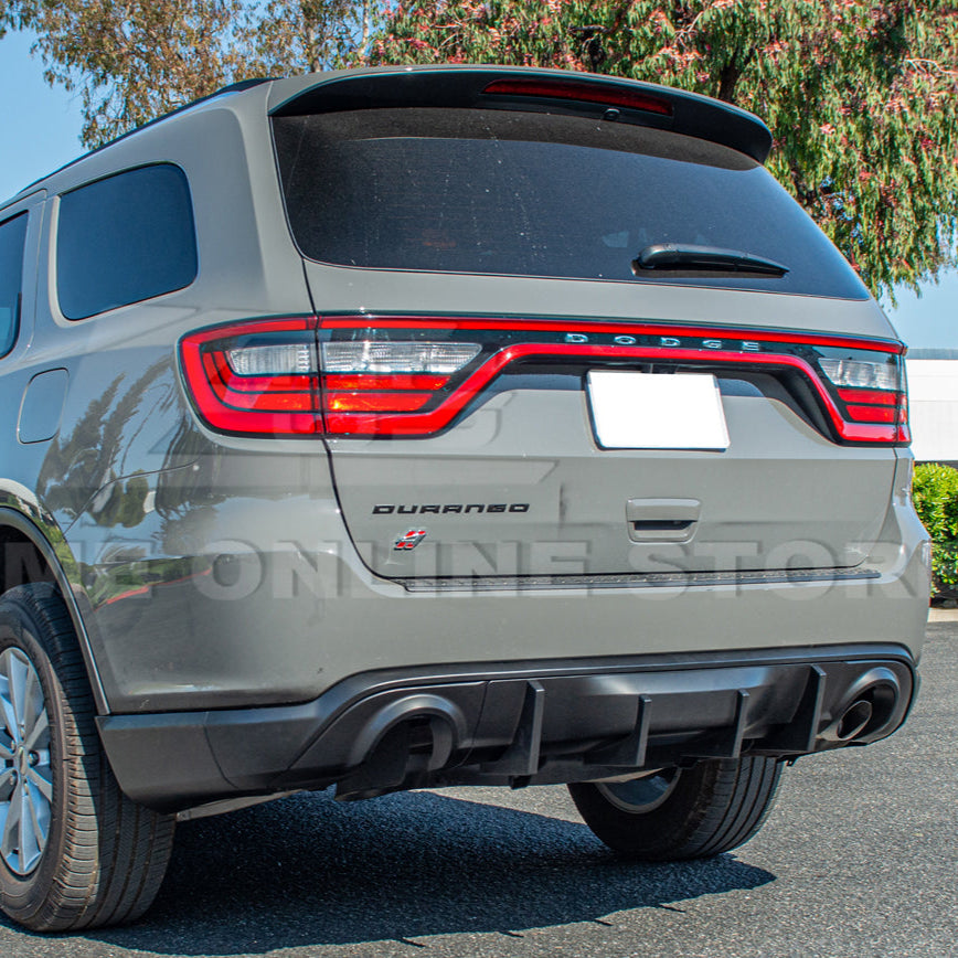 2014-Up Dodge Durango Track Package Rear Dual Tips Diffuser image 3