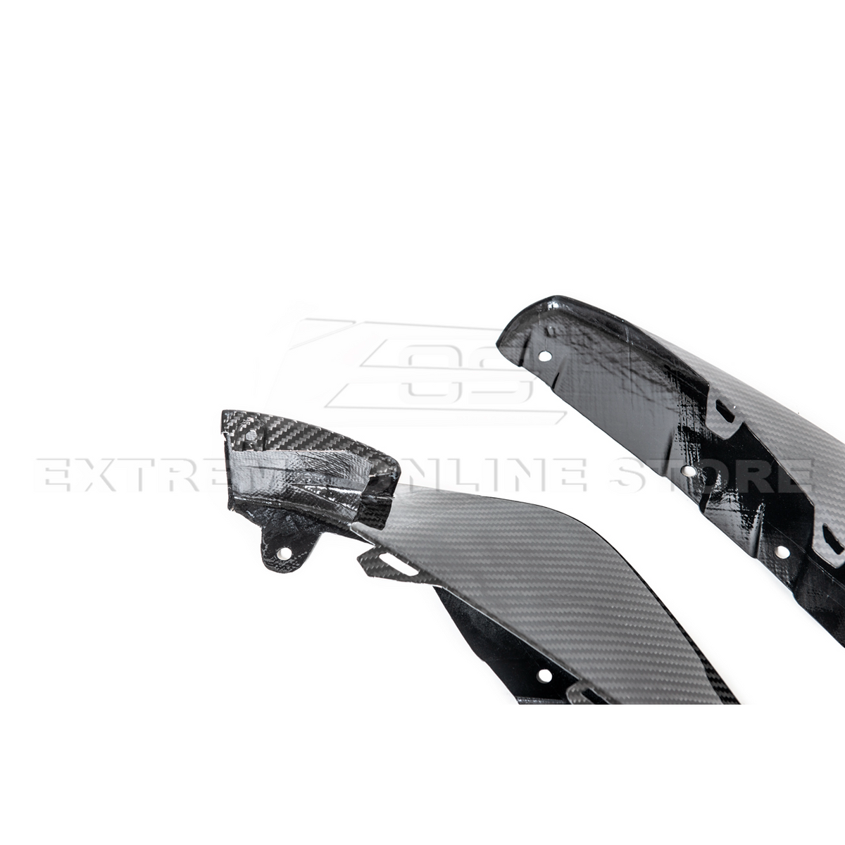 21-Up BMW G82 G83 M4 Carbon Fiber Extended Front Side Splitter image 11