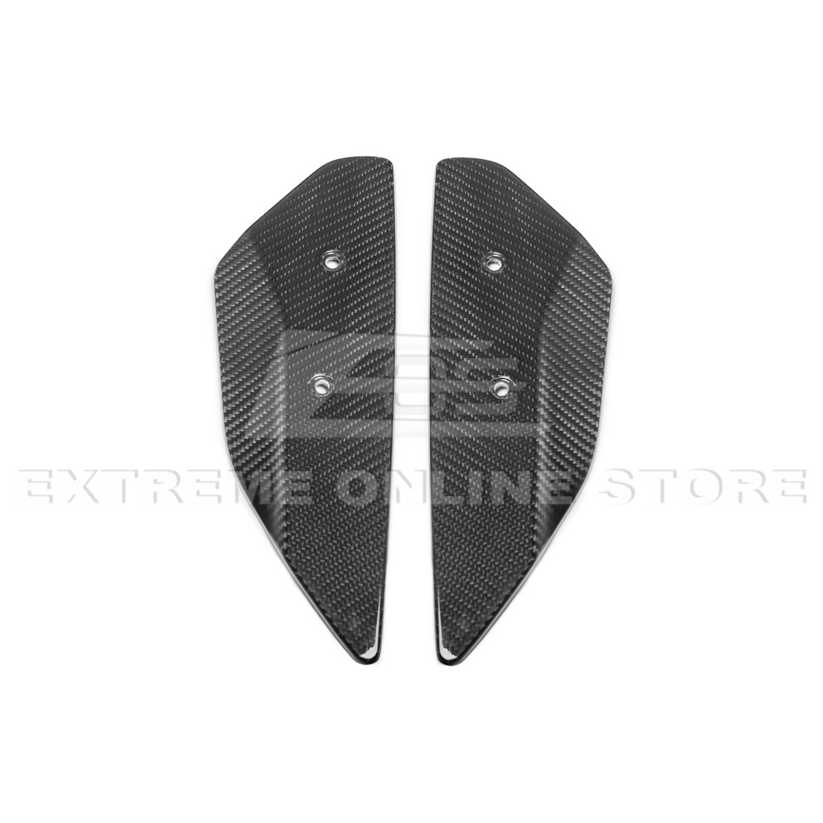 2020-Up Corvette C8 GM Factory Style DRY CARBON FIBER Rear Spoiler Side Winglets image 10