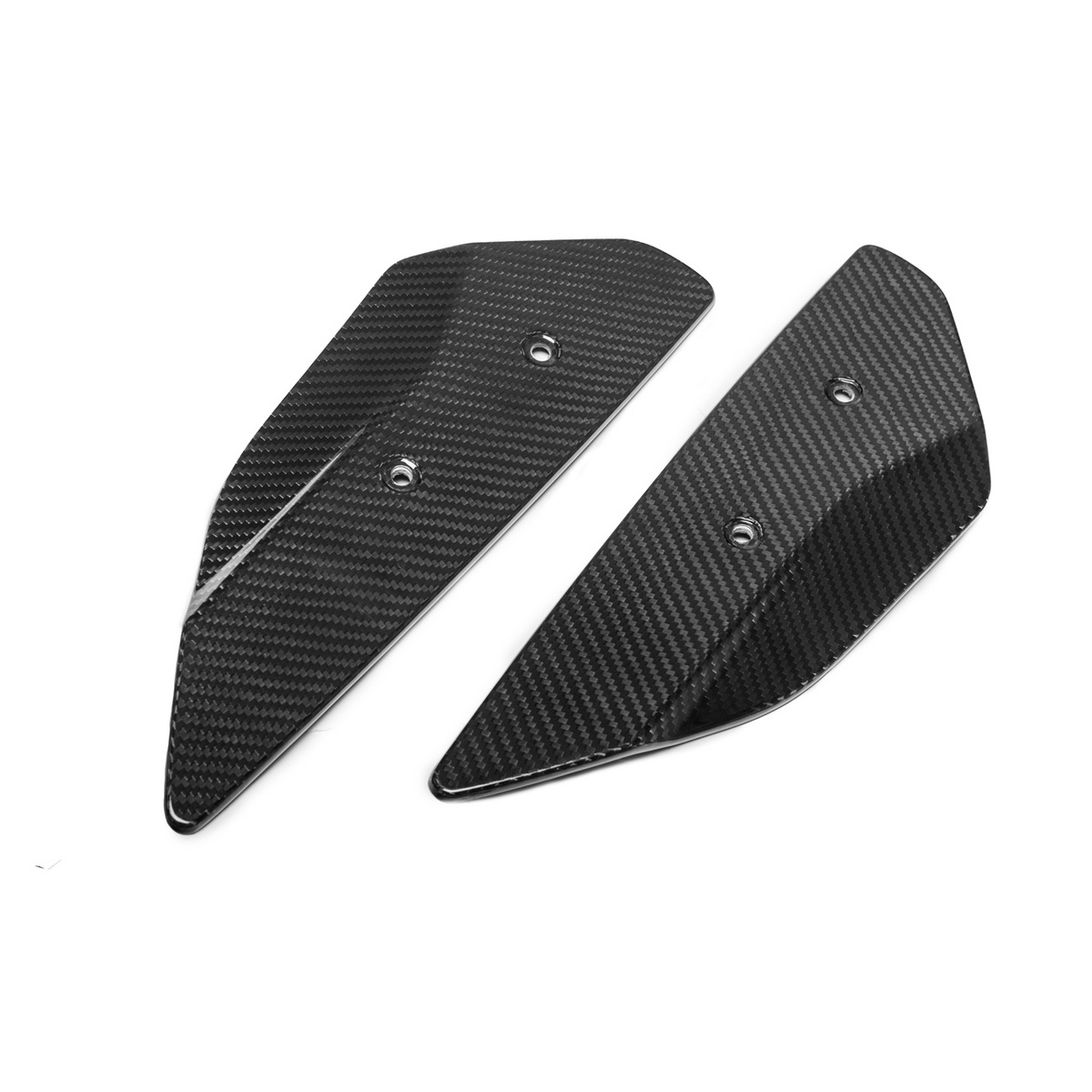 2020-Up Corvette C8 GM Factory Style DRY CARBON FIBER Rear Spoiler Side Winglets image 2
