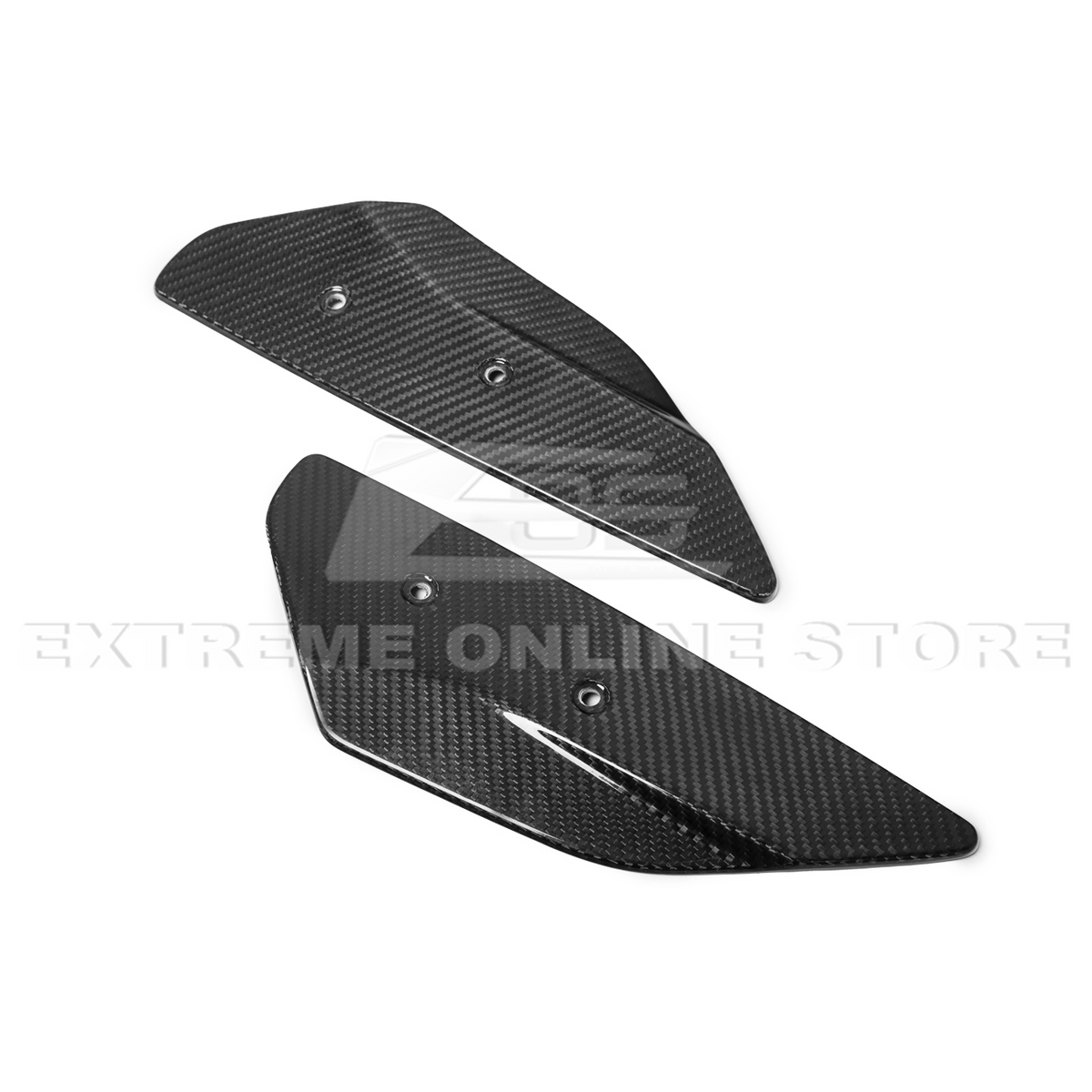 2020-Up Corvette C8 GM Factory Style DRY CARBON FIBER Rear Spoiler Side Winglets image 15