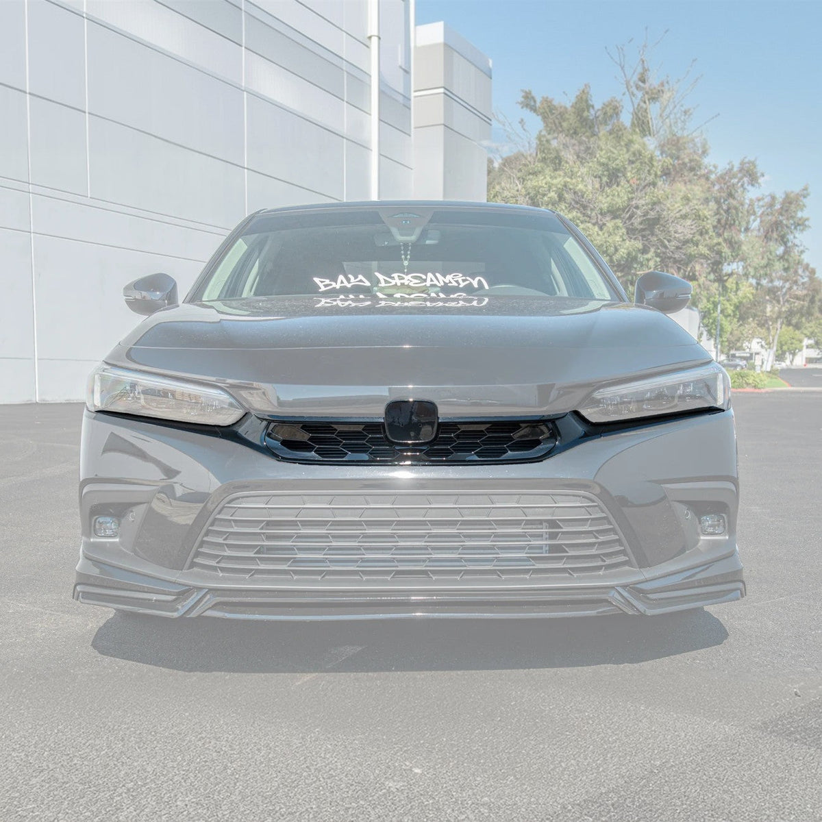 2022-Up Honda Civic Sedan JDM Si Style Front Bumper Grille Cover image 2