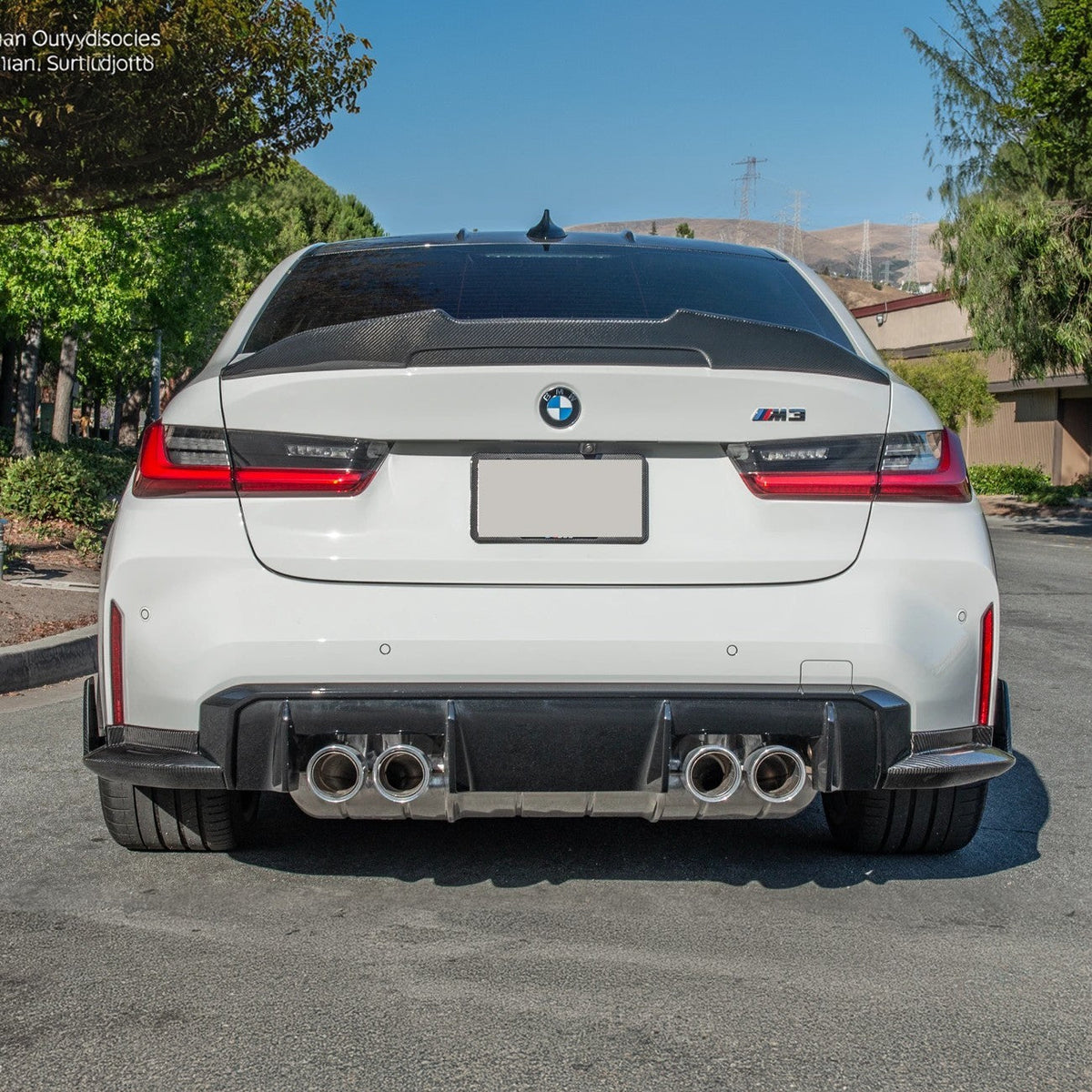 2021-Up BMW G80 M3 M-Performance Rear Lip Fits Apron Splitter image 2