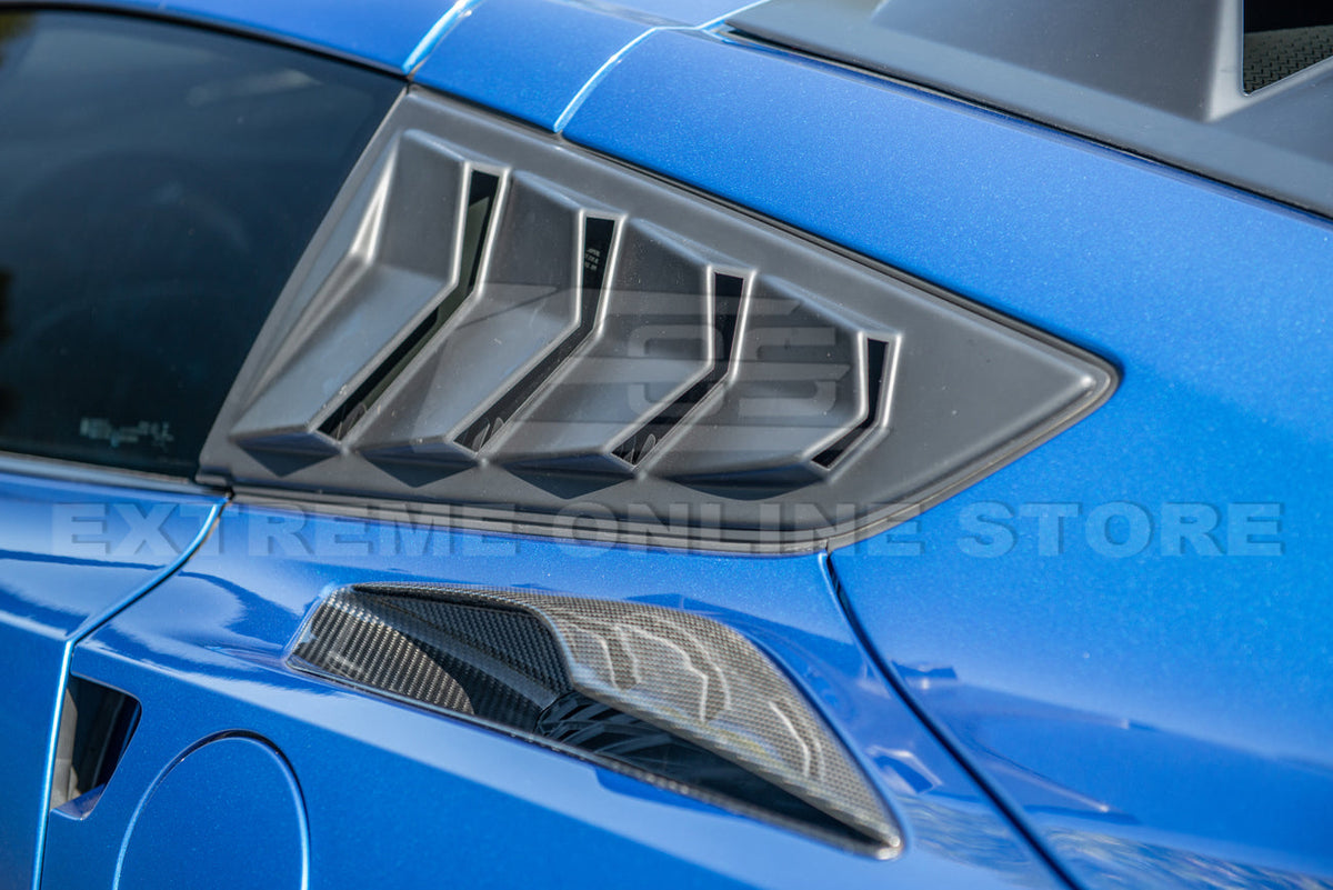 Corvette C7 Track Package Side Quarter Window Louver image 4