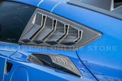 Corvette C7 Track Package Side Quarter Window Louver image 4