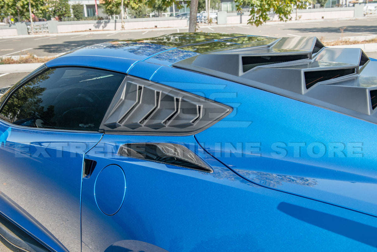Corvette C7 Track Package Side Quarter Window Louver image 3