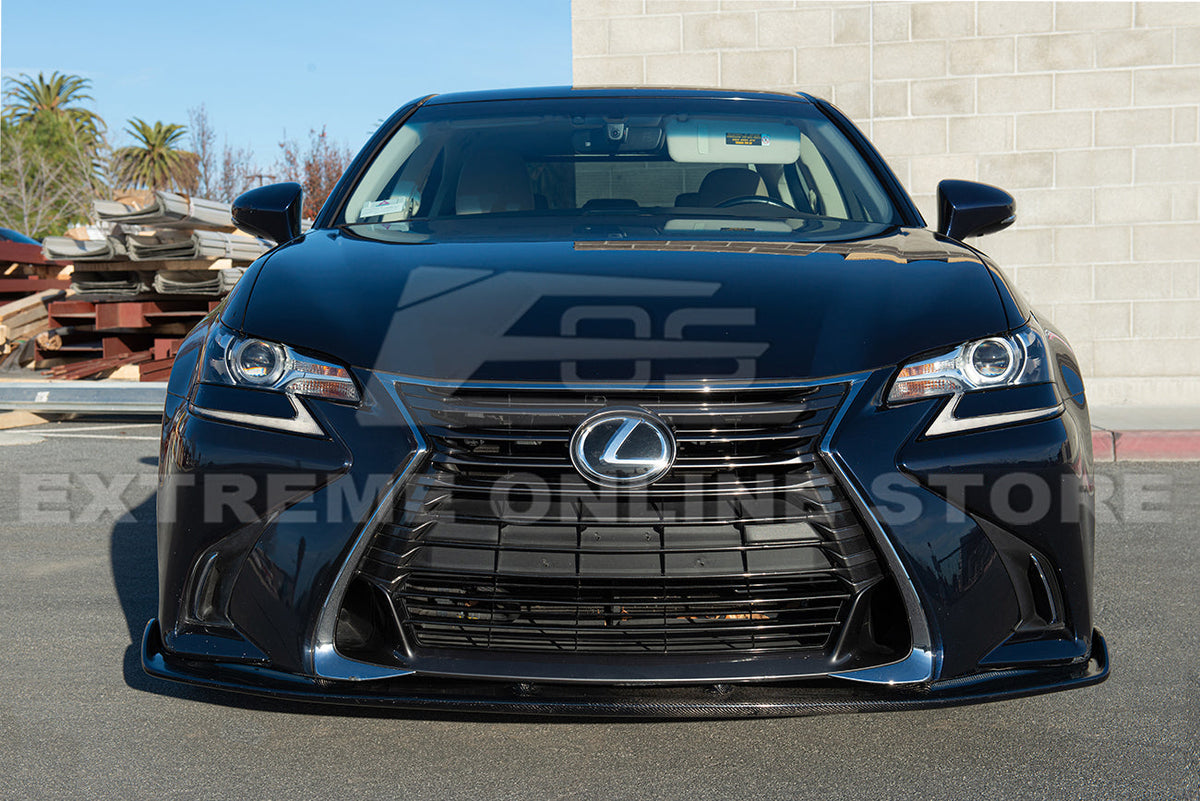 2016-20 Lexus GS-Series Carbon Fiber Front Bumper Lip Splitter image 3