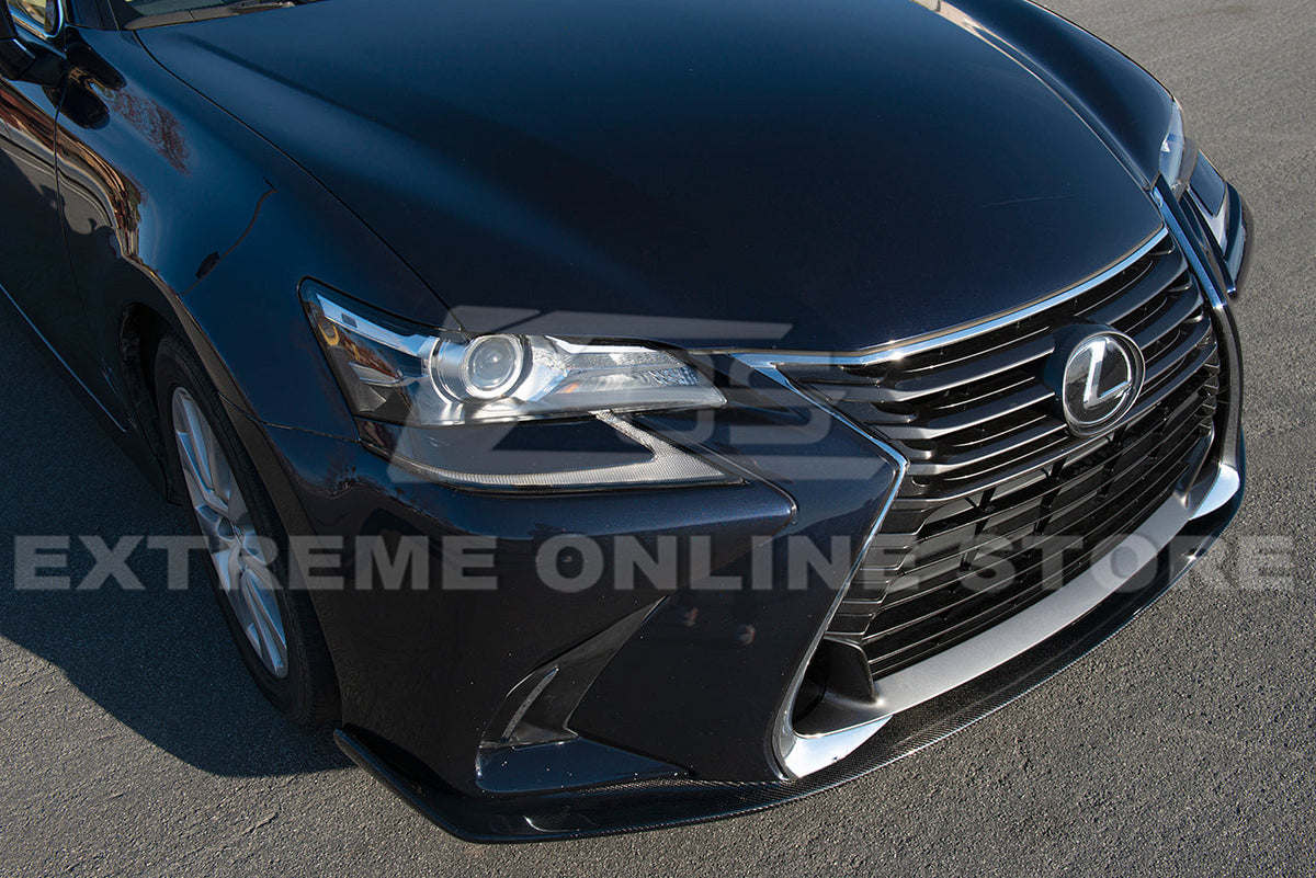 2016-20 Lexus GS-Series Carbon Fiber Front Bumper Lip Splitter image 9