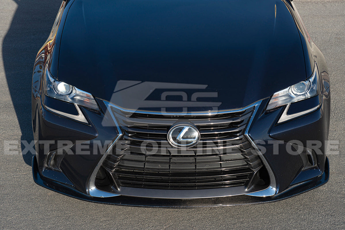 2016-20 Lexus GS-Series Carbon Fiber Front Bumper Lip Splitter image 5
