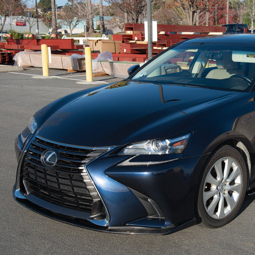 2016-20 Lexus GS-Series Carbon Fiber Front Bumper Lip Splitter image 2