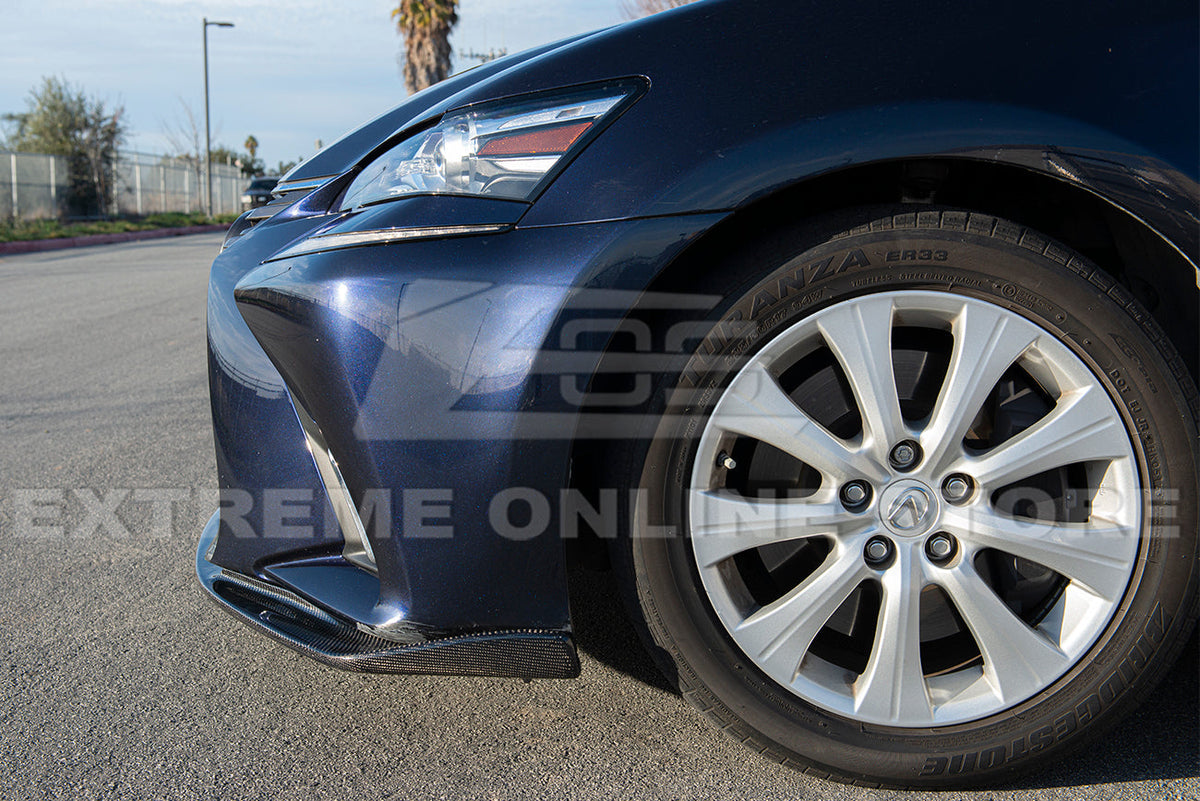 2016-20 Lexus GS-Series Carbon Fiber Front Bumper Lip Splitter image 7