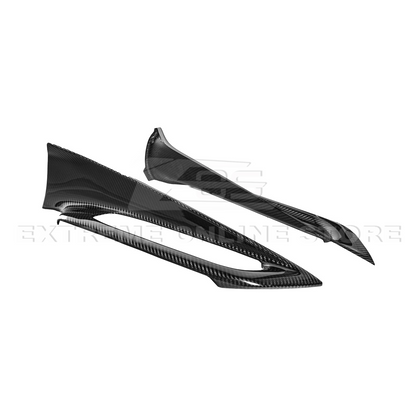 Corvette C8 DRY CARBON FIBER Window Switch Trim & Pillar Panel Cover image 36