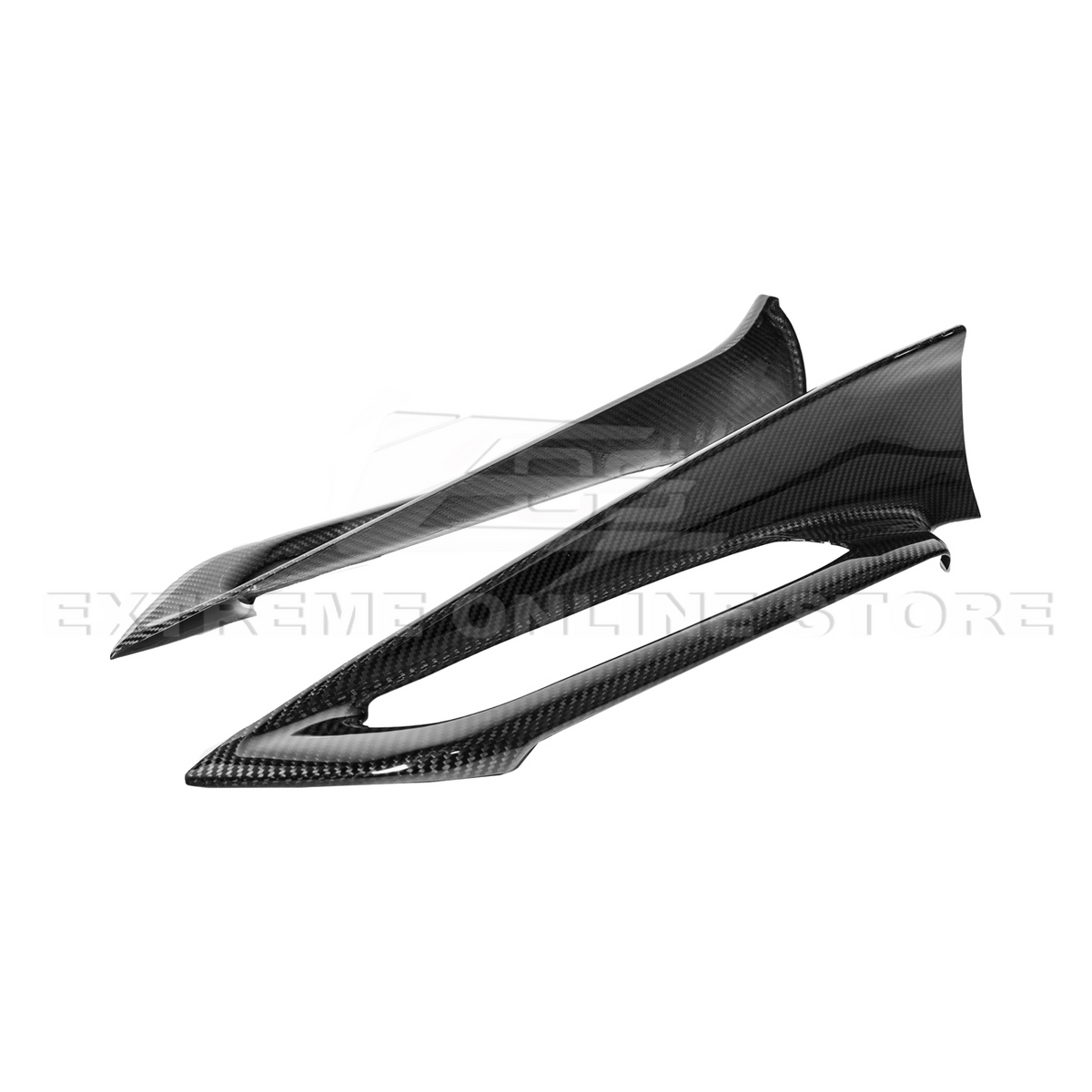 Corvette C8 DRY CARBON FIBER Window Switch Trim & Pillar Panel Cover image 14