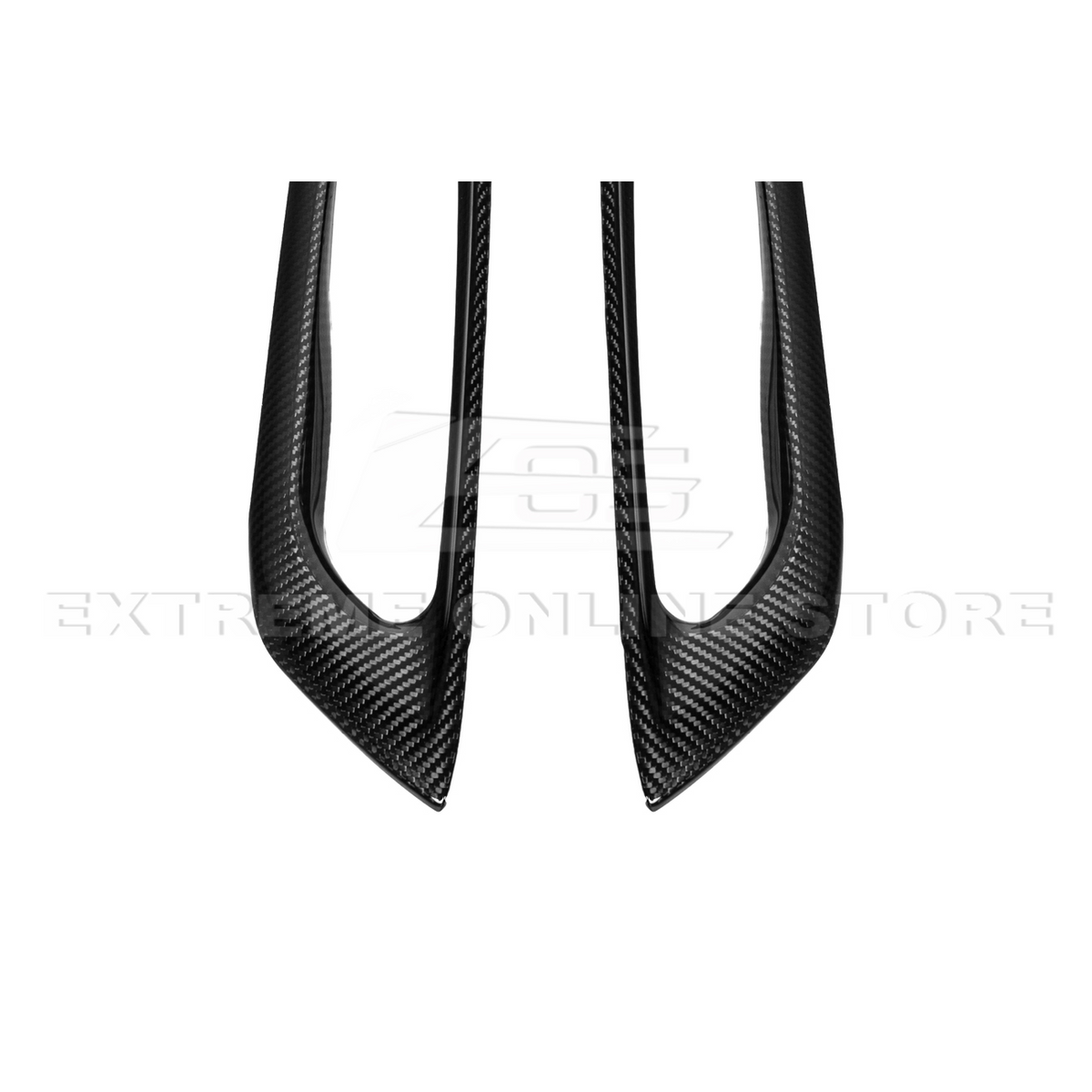 Corvette C8 DRY CARBON FIBER Window Switch Trim & Pillar Panel Cover image 17