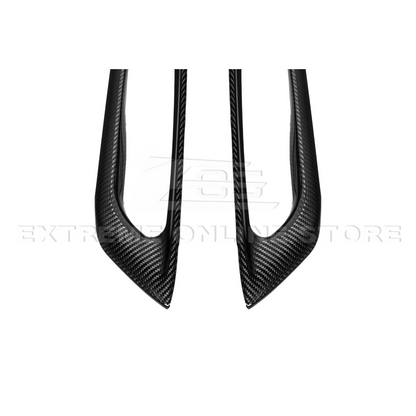 Corvette C8 DRY CARBON FIBER Window Switch Trim & Pillar Panel Cover image 17