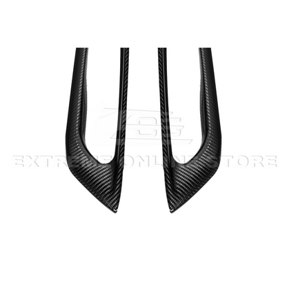 Corvette C8 DRY CARBON FIBER Window Switch Trim & Pillar Panel Cover image 39