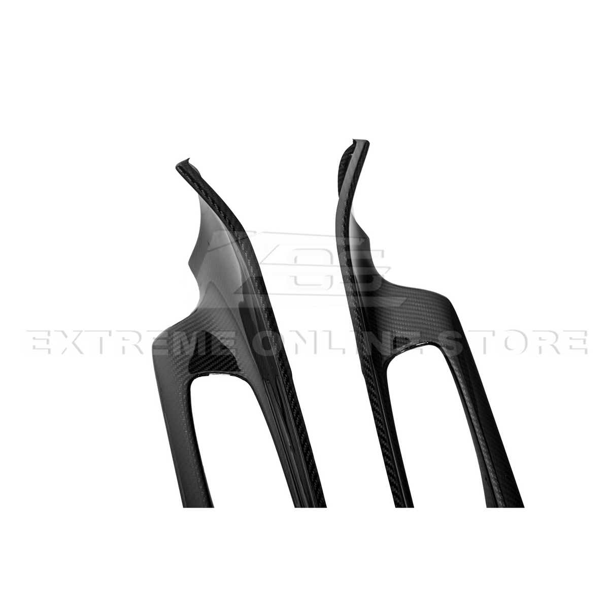 Corvette C8 DRY CARBON FIBER Window Switch Trim & Pillar Panel Cover image 16