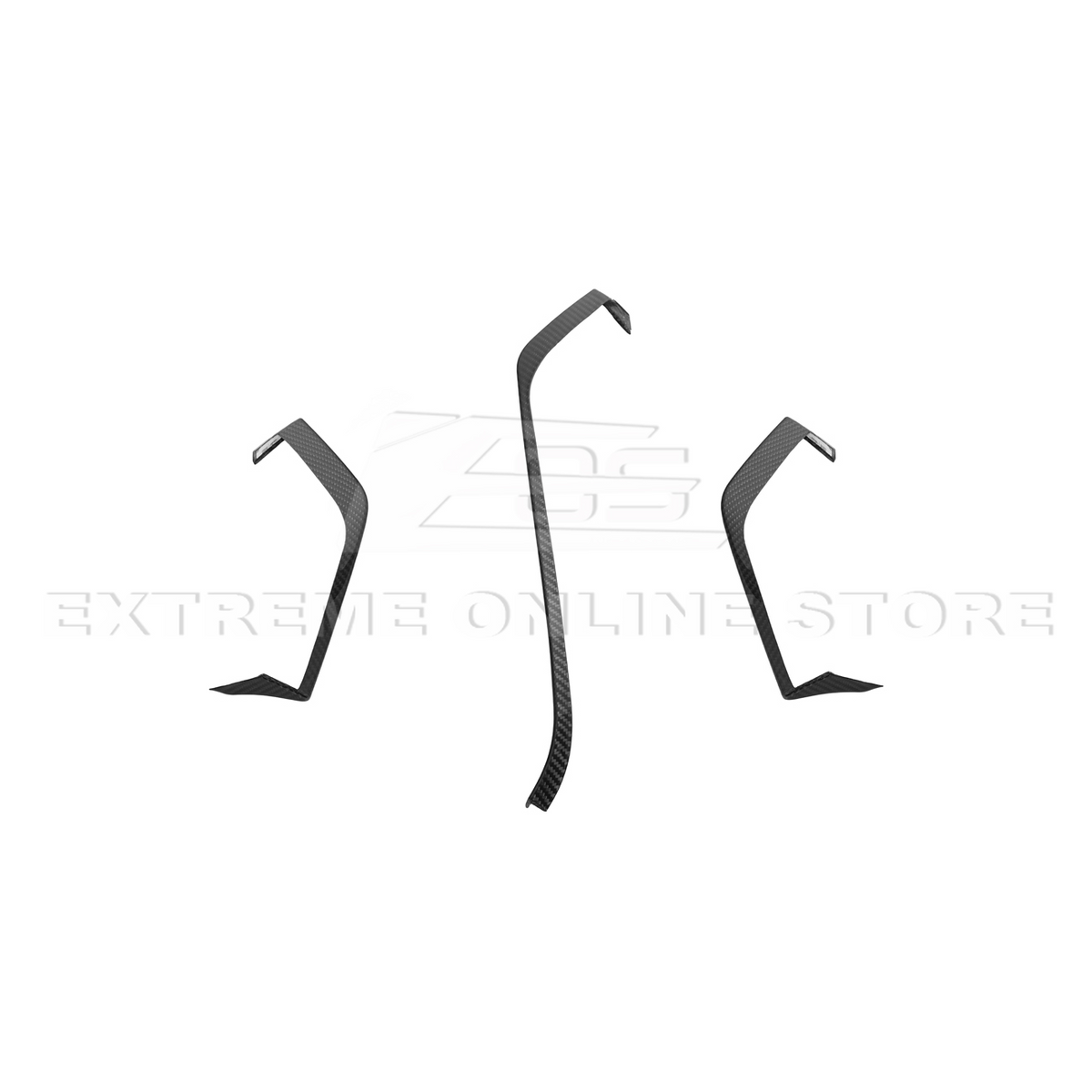 Corvette C8 DRY CARBON FIBER Upper Dash Pad Trim Kit image 14