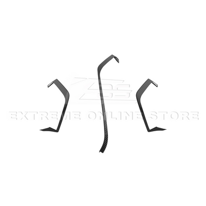 Corvette C8 DRY CARBON FIBER Upper Dash Pad Trim Kit image 14