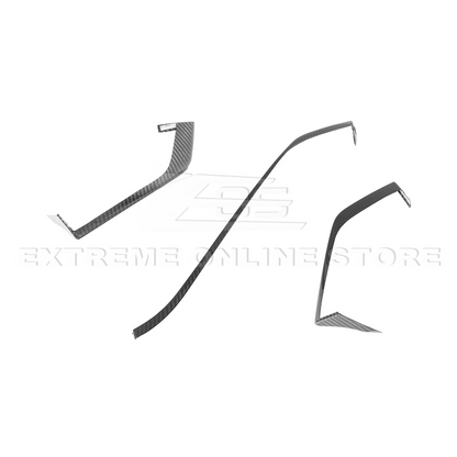 Corvette C8 DRY CARBON FIBER Upper Dash Pad Trim Kit image 15